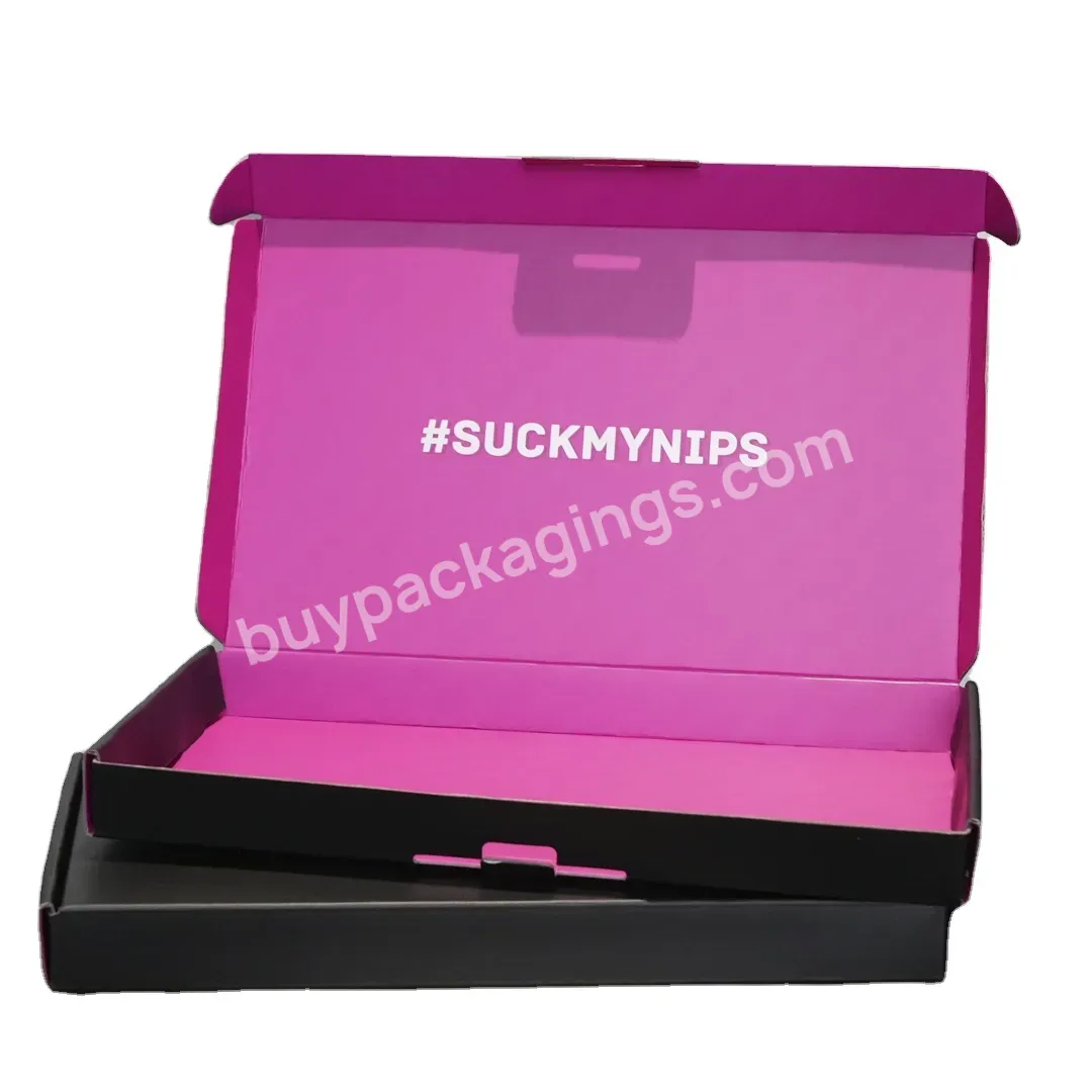 Custom Competitive Price Kraft Corrugated Shipping Box Hot Pink Black Cosmetic Packaging Mailer Box - Buy Low Price Corrugated Cardboard Mailer Box Shipping Box,Packing Shipping Mailer Box Packaging With Logo,Hot Pink Mailer Box For Beauty.