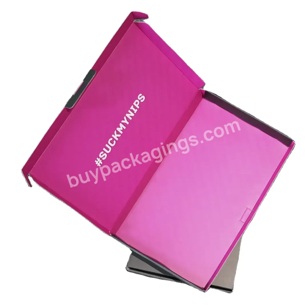 Custom Competitive Price Kraft Corrugated Shipping Box Hot Pink Black Cosmetic Packaging Mailer Box - Buy Low Price Corrugated Cardboard Mailer Box Shipping Box,Packing Shipping Mailer Box Packaging With Logo,Hot Pink Mailer Box For Beauty.