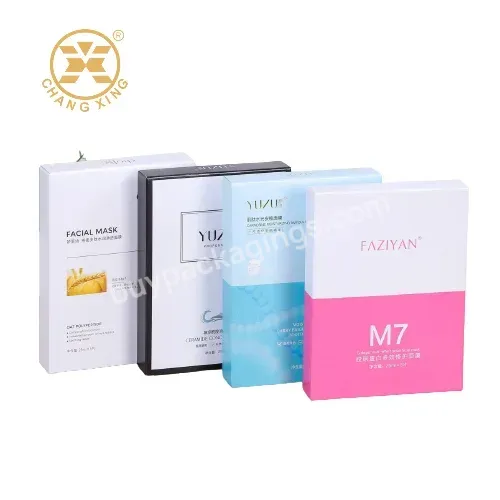 Custom Cosmetic Packaging Box Daily Head Sleeping Face Mask Gift Box Skin Care Product Color Paper Box