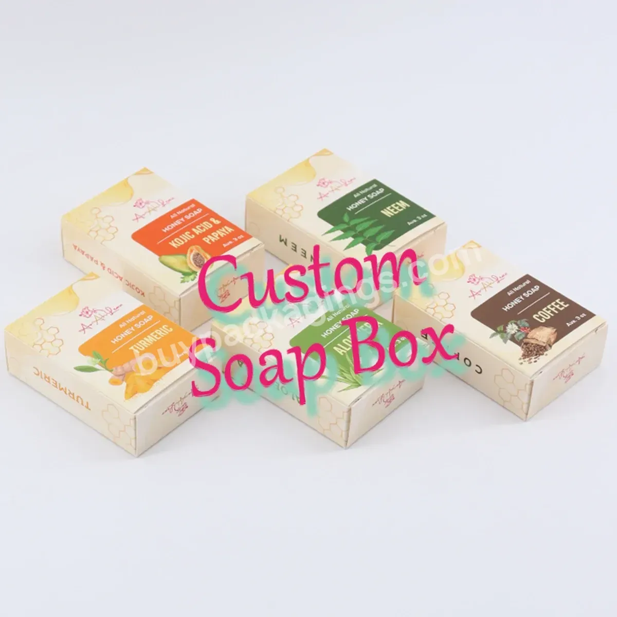 Custom Cosmetic Product Gift Packaging Paper Soap Bar Cube Packing Paper Boxes