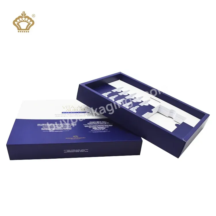 Custom Cosmetic Small Bottle Packing Vc Brightening Ampoule Paper Packaging Box