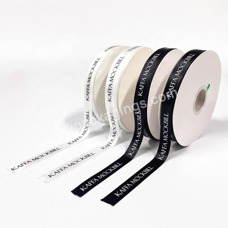 Custom Decorative Polyester Gift Wedding Single Face Logo Print Satin Ribbon Tape - Buy Satin Ribbon,Ribbon For Wrapping,Packing Decoration Ribbon.