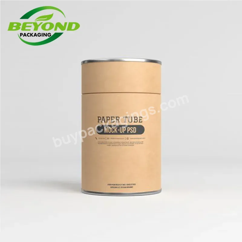 Custom Design Brown Kraft Paper Round Cylinder Cardboard Tube Packaging Boxes For Candles Jars Packaging Box - Buy Custom Cardboard Paper Candle Tube,Kraft Paper Core Tube,Brown Paper Roll For Paper Tube Packaging.