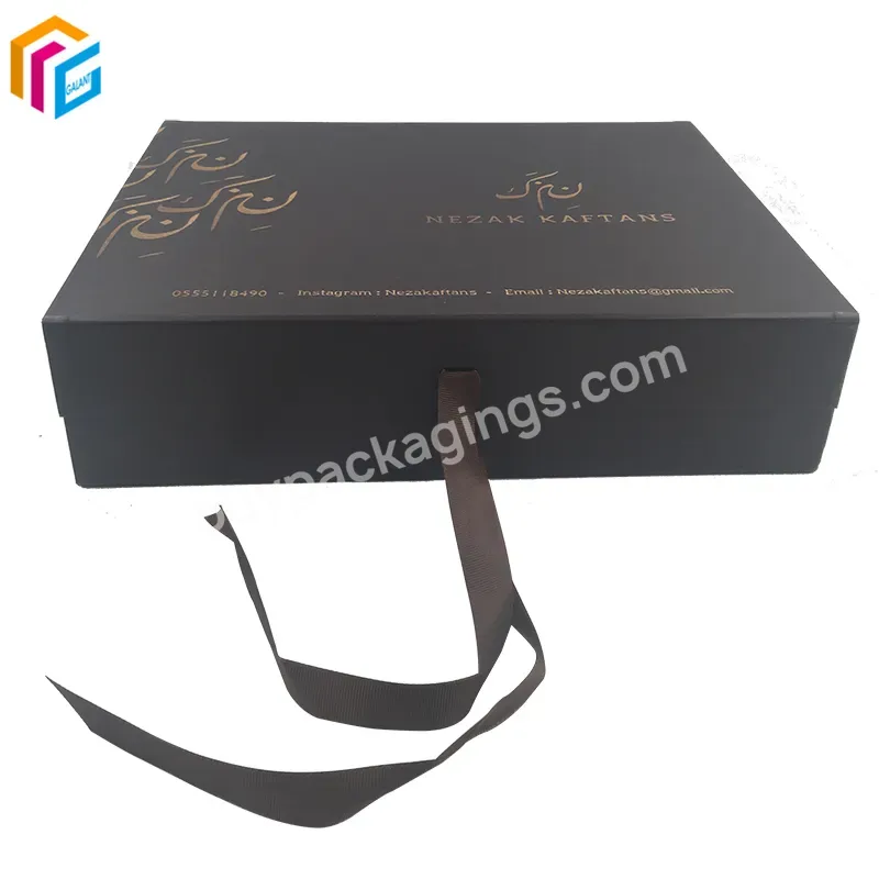 Custom Design Cardboard Black Magnetic Gift Boxes Exquisite Gift Packaging Box Foldable Magnetic Box With Magnet Closure