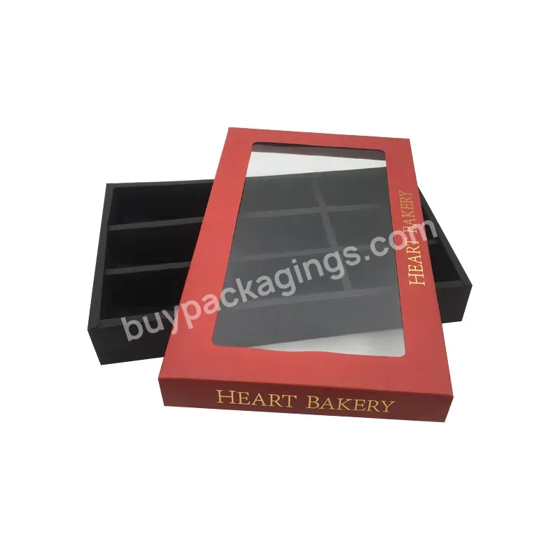 Custom Design Food Packaging Box For Cake And Pie Luxury Cookies Packaging Box With Dividers