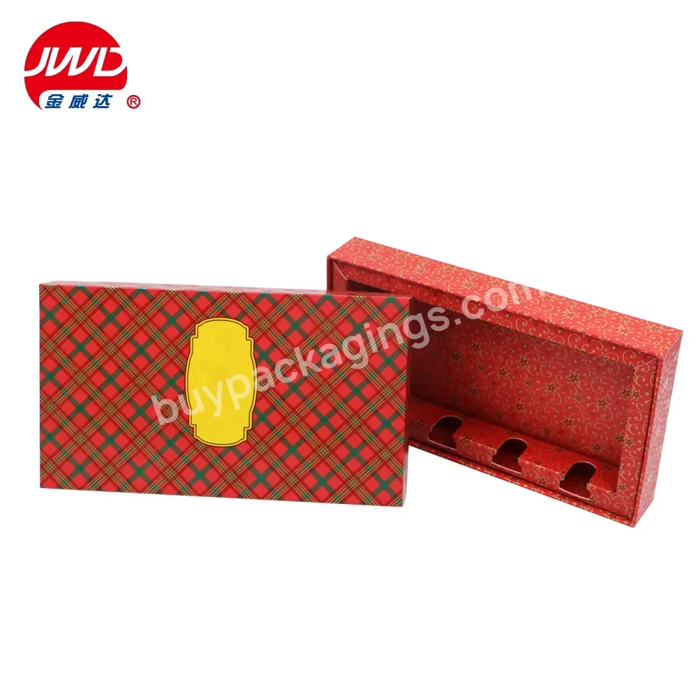 Custom Design Luxury Handmade White Card Paper Red Rigid Cosmetic Paper Packaging Box