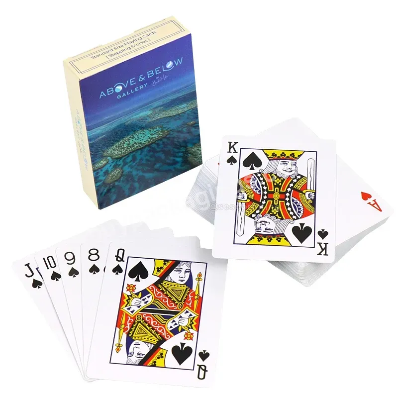 Custom Design Playing Card Printing Paper Poker Cards Sublimation Deck Of Cards Game For Adults