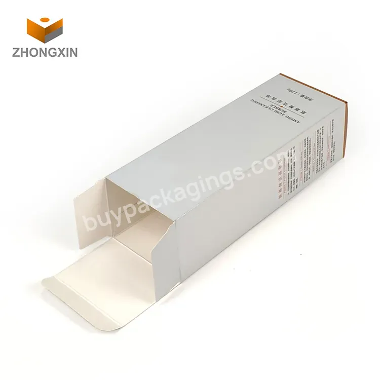 Custom Design Rectangle Folding Box For Skin Care Product Hot Sale Creative Cosmetic Packaging Gift Paper Box