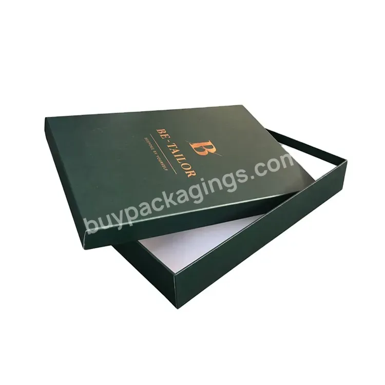 Custom Designs Black Paper Luxury Shirt Packaging Box