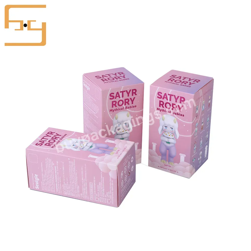 Custom Doll Toy Cardboard Box Children Folding Packaging Paper Box