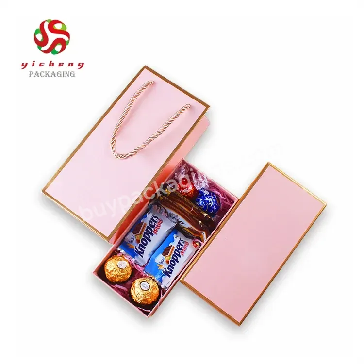 Custom Eco-friendly Paper Candy Shape Gift Chocolate Box Packaging With Dividers