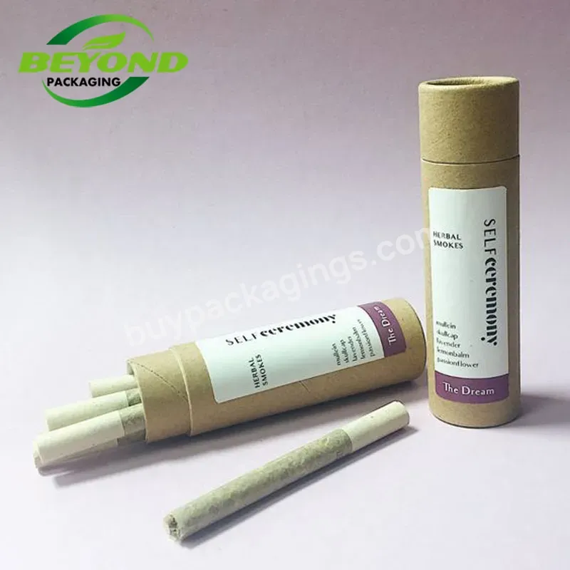 Custom Eco Friendly Recyclable Food Grade Stick Cylinder Packaging Cardboard Container Kraft Paper Tube