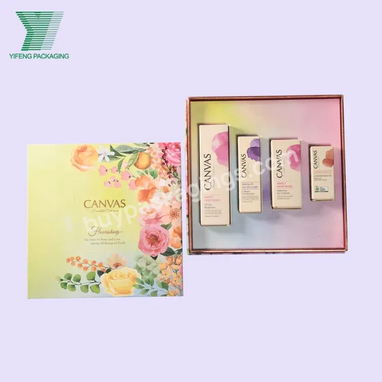 Custom Elegent Magnetic Closure Skin Care Packaging Box Make Up Bottle Cosmetic Box