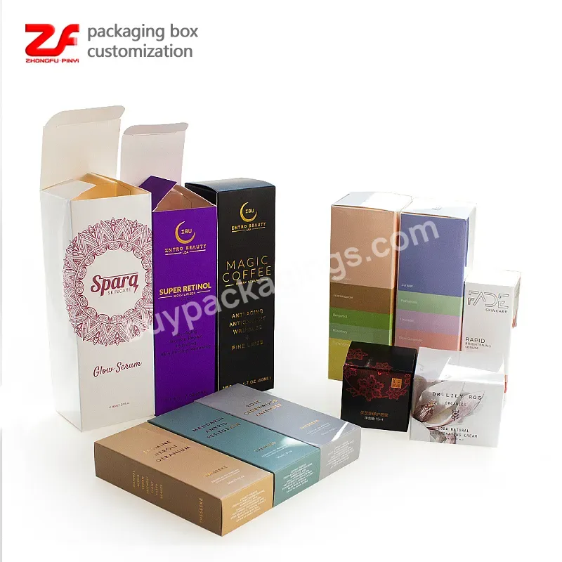 Custom Emballage Cosmetique Paper Cardboard Carton Eco Beauty Cosmetic Packaging Box