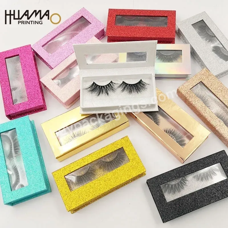 Custom Eyelashes Boxes Wholesale 25mm 3d Mink Eye Lash Box Pink Packaging Box For Eyelash