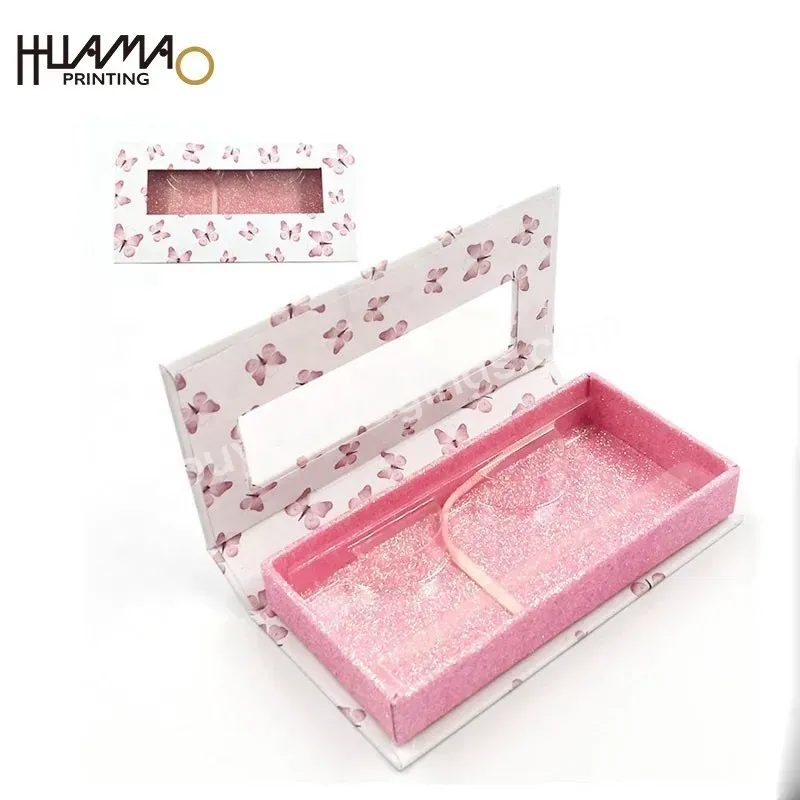 Custom Eyelashes Boxes Wholesale 25mm 3d Mink Eye Lash Box Pink Packaging Box For Eyelash