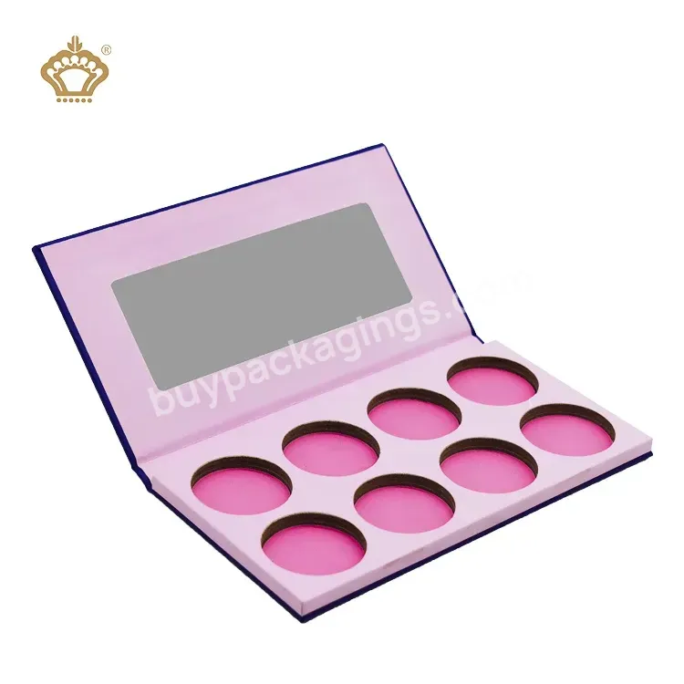 Custom Eyeshadow Packaging Box Make Up Case E-co Friendly Palette Cosmetics Packing Magnetic Eyeshadow Box