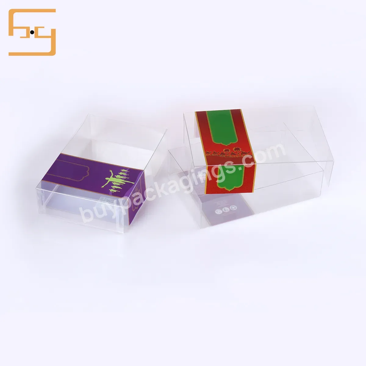 Custom Folding Transparent Pvc Packaging Collapsible Plastic Boxes Small Clear