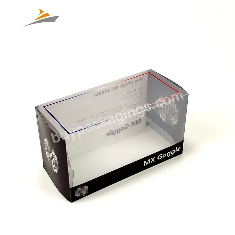 Custom Free Design Printing Personalized Sport Swim Ski Goggle Packaging Box With Clear Pvc Window