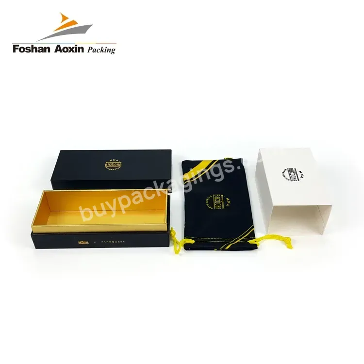 Custom Glossy Specialty Paper Rigid Cardboard Top And Bottom Packaging Box For Gift Sunglasses