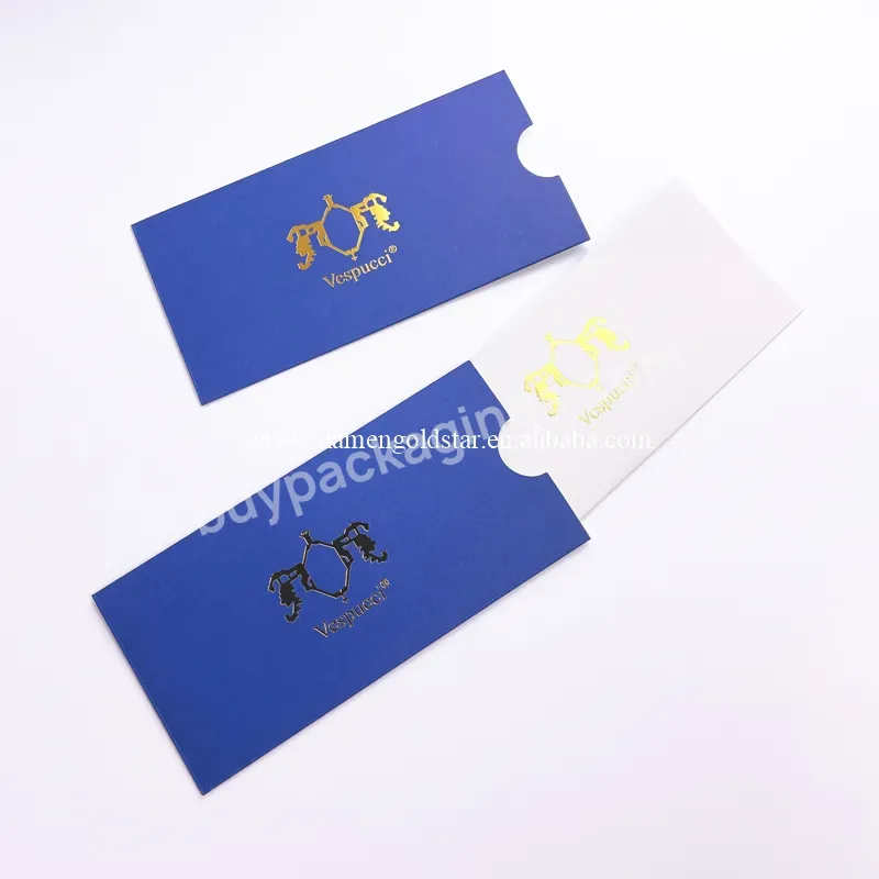 Custom Gold Foil Stamping Fancy Decorative Paper Envelopes Certificate Gift Envelope