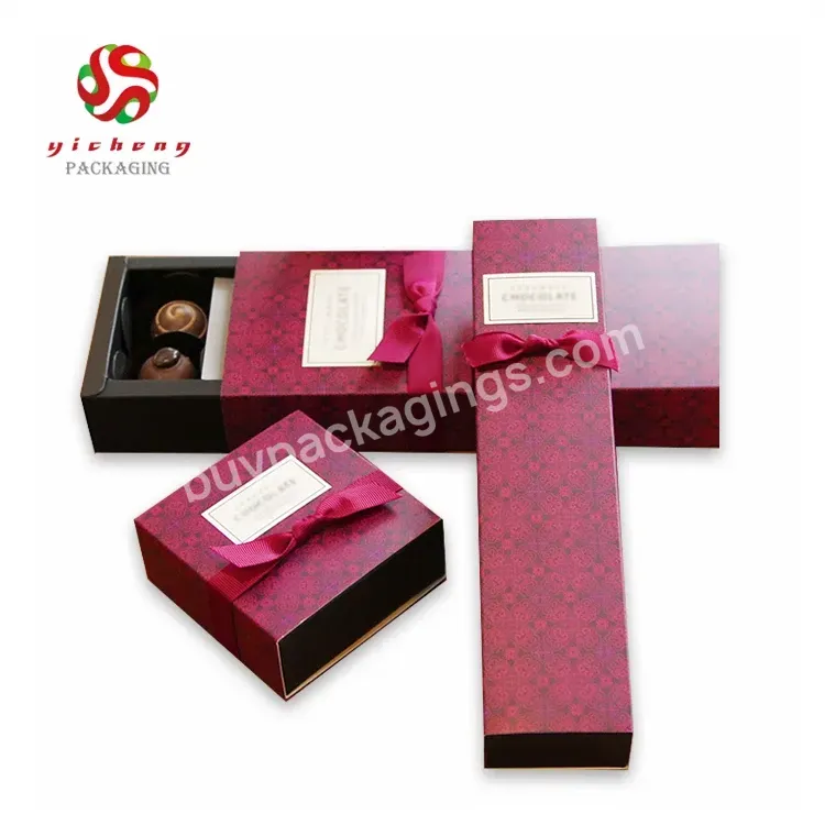 Custom Handmade Paper Cardboard Chocolate Strawberries Boxes Gift Packaging Box For Candy With Divider Inserts