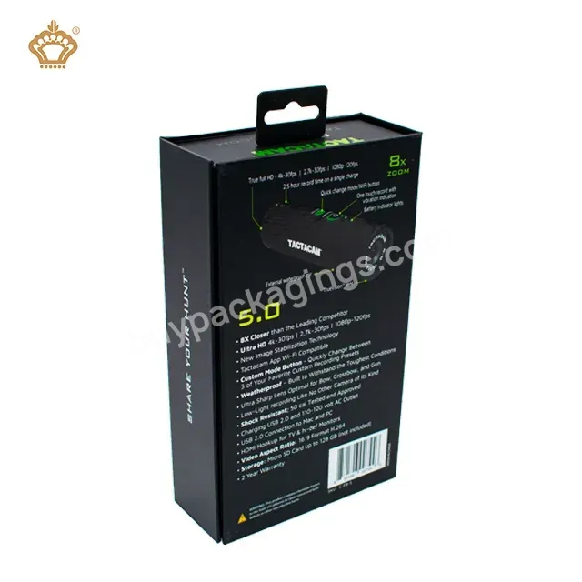 Custom Handmade Sponge Tray Rigid Paper Magnetic Closure Creative Flip Lid Black Bottle Perfume Packaging Box