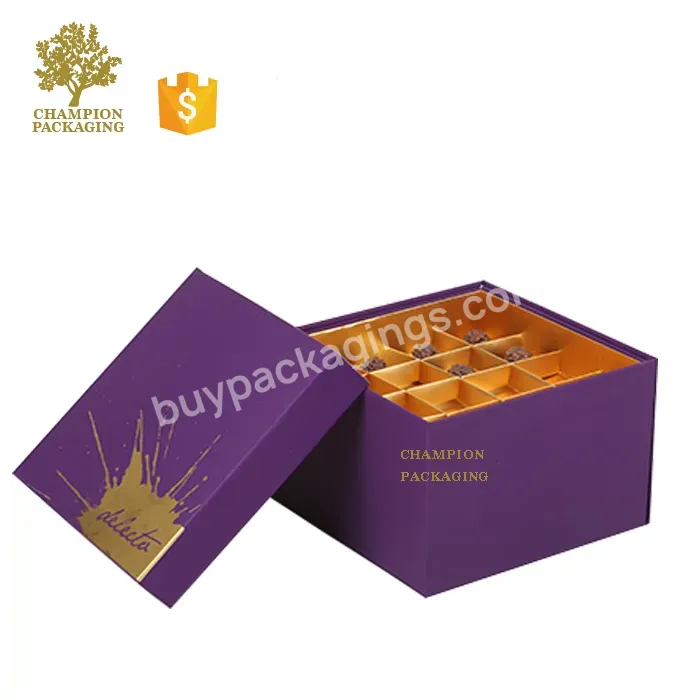 Custom High Quality Lacquer Mdf Wooden Chocolate Box