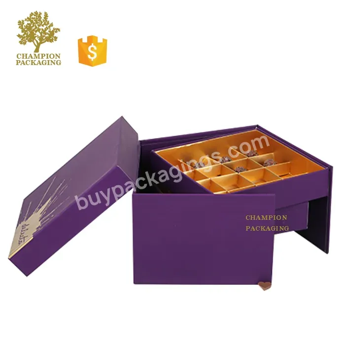 Custom High Quality Lacquer Mdf Wooden Chocolate Box