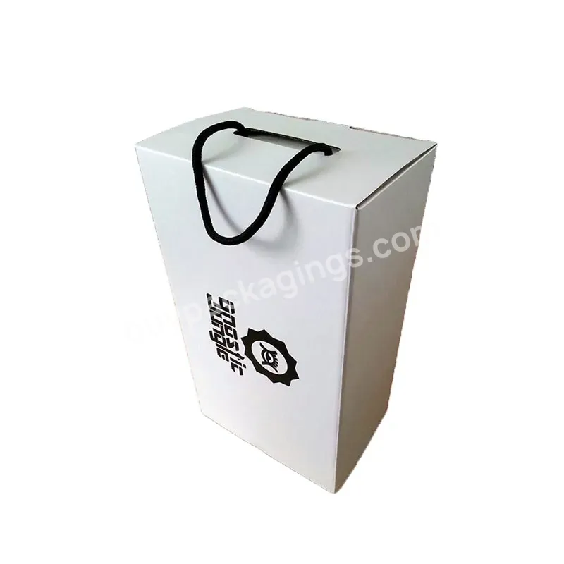 Custom High Quality Low Price Free Design Luxury Custom Logo Drawer Box With Handle String Clothes Shoes Packaging Gif Boxes