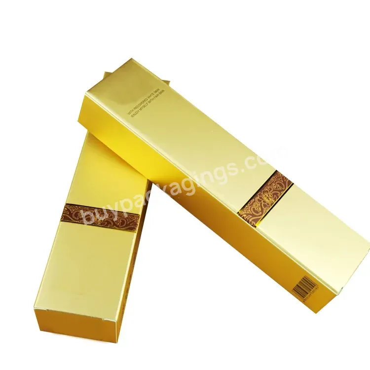 Custom Hot Stamping 15 Ml Luxury Continuous Slim Spray Roller Bottles Boxes Gold Perfume Paper Box