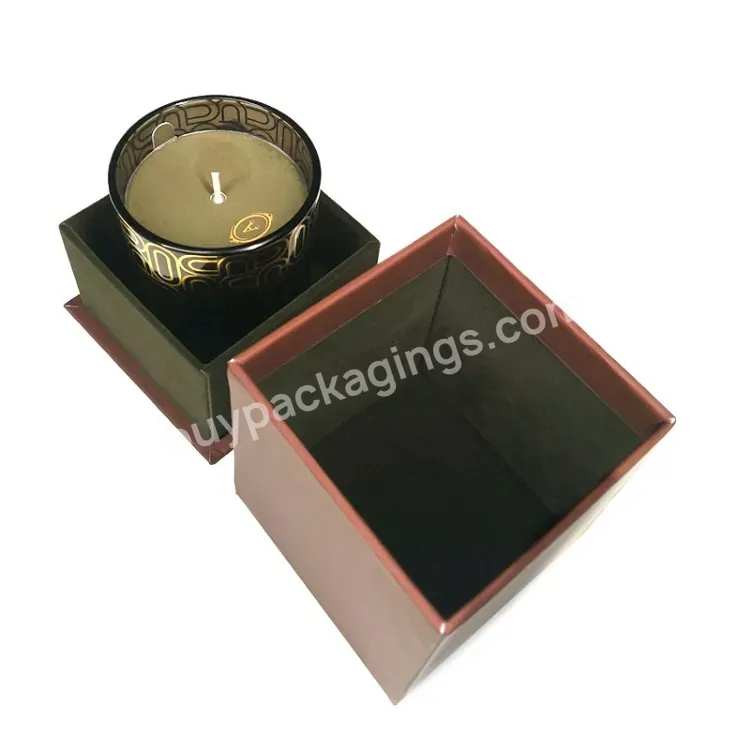 Custom Hot Stamping Luxury Square Lid And Base Empty Scented Candles Gift Set Gift Box - Buy Empty Candle Boxes,Candle Box,Scented Candle Box.