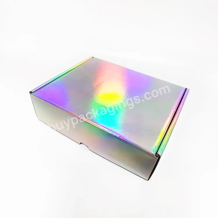 Custom Large Top Lid Rainbow 6x4x1 10x10x3 Shipping Flat Corrug Cardboard Container Products Water Proof Paper Shipping Boxes