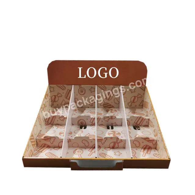 Custom Logo Cardboard Oem China Wholesale Cosmetic Countertop Display Box For Retail