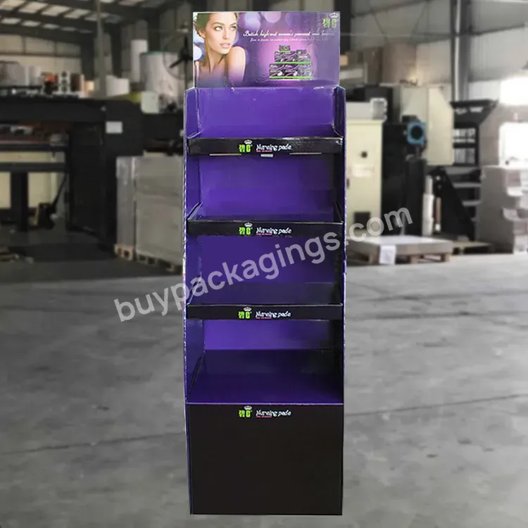 Custom Logo Cardboard Professional Makeup Mac Cosmetic Display Stand - Buy Display Stand,Cosmetic Display Stand,Makeup Mac Cosmetic Display Stand.