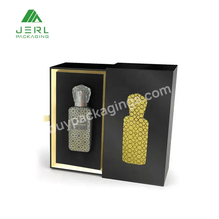 Custom Logo Cardboard Rigid Paper Slide Cosmetic Gift Boxes Package Sliding Pull Out Drawer Perfume Box With Logo Print