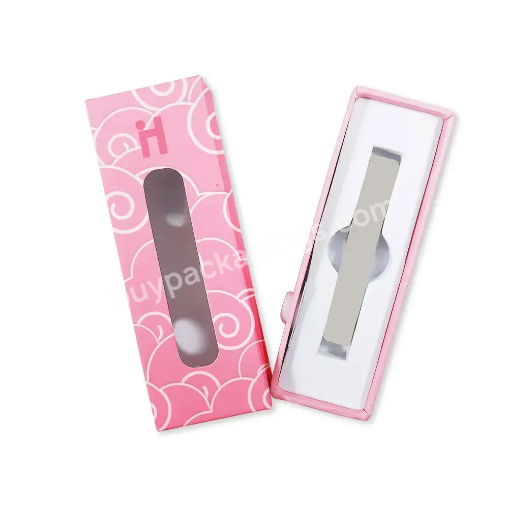 Custom Logo Cartridge Packaging 0.5ml 1ml Perfume Custom Childproof Childlock Child Resistant Box With Window