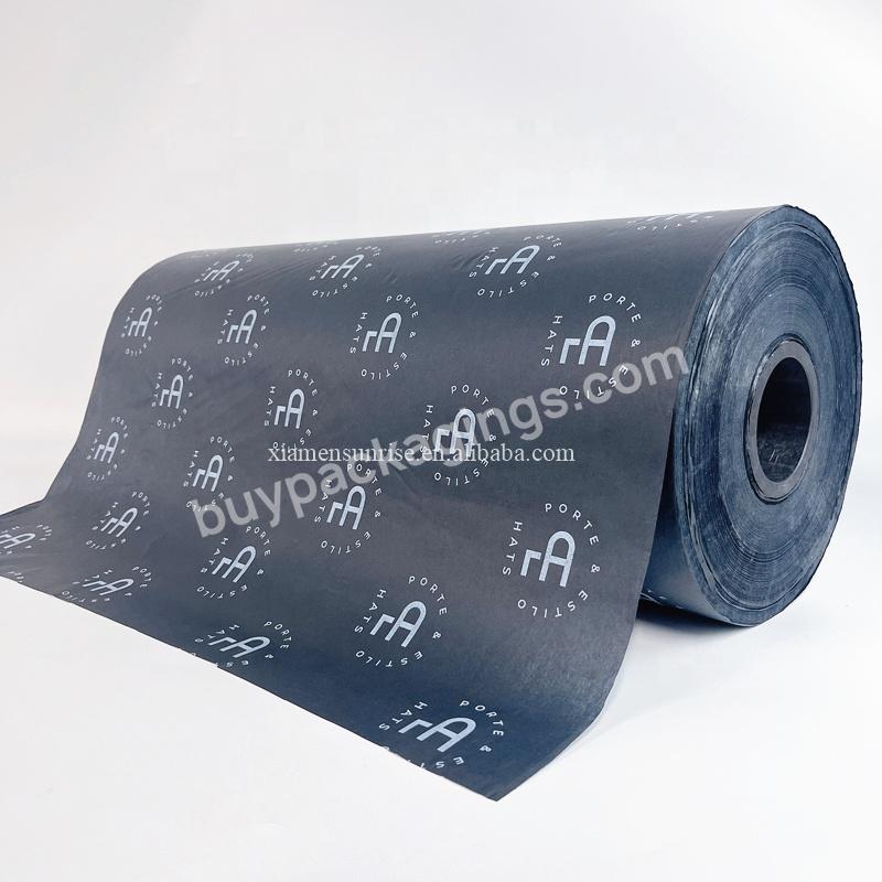 Custom Logo Cheap Black Tissue Paper Floral Wrapping Paper For Flower For Paper Rolls