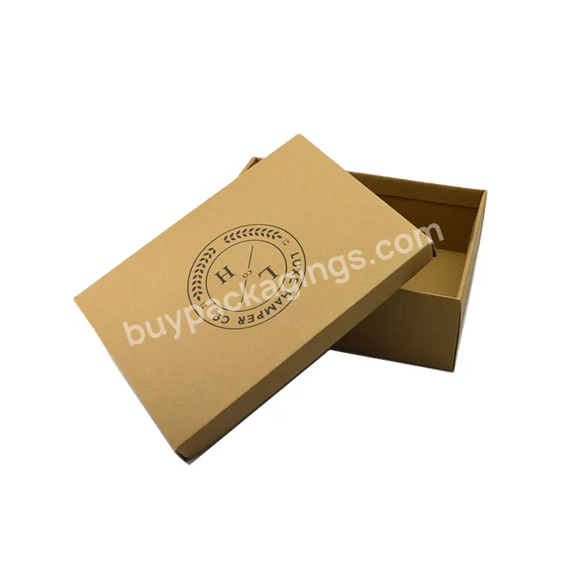 Custom Logo Cheap Empty Product Brown Package Cardboard Sneaker Shoe Box Packaging
