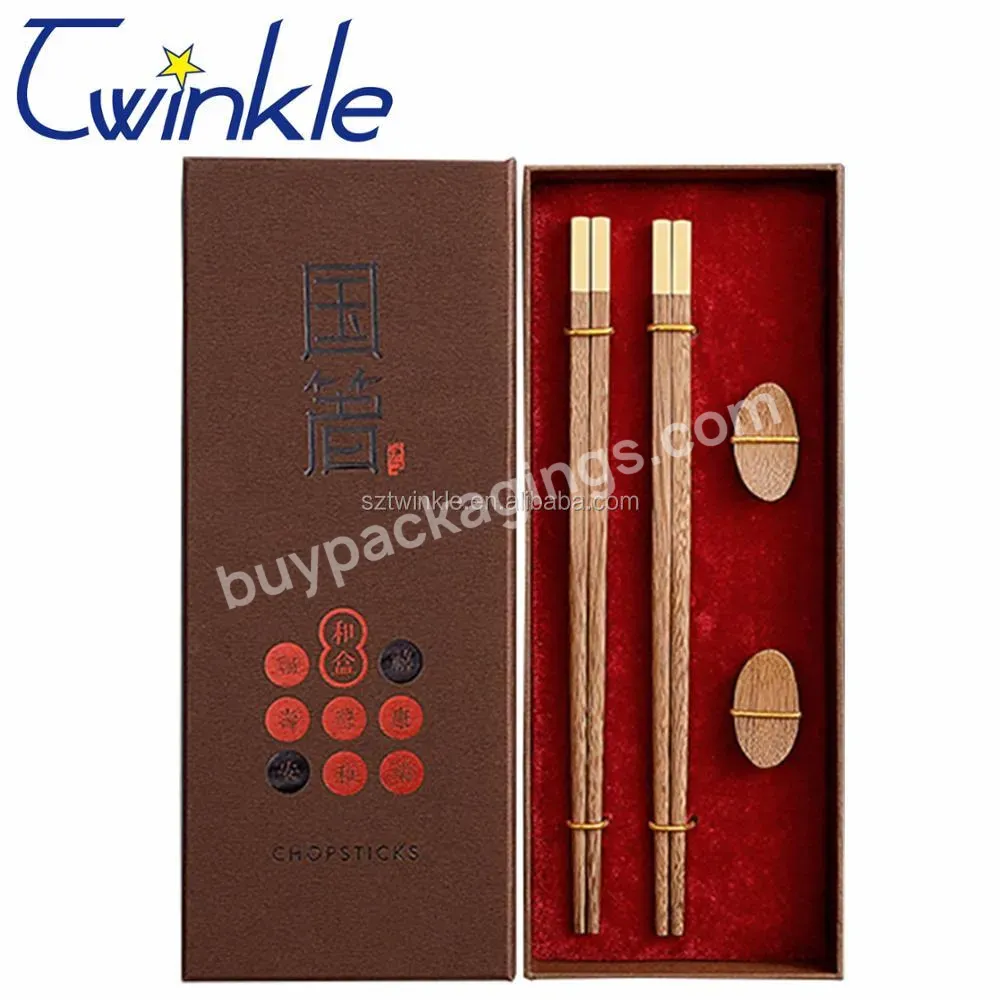 Custom Logo Chopsticks Gift Box Set With Strong Quality