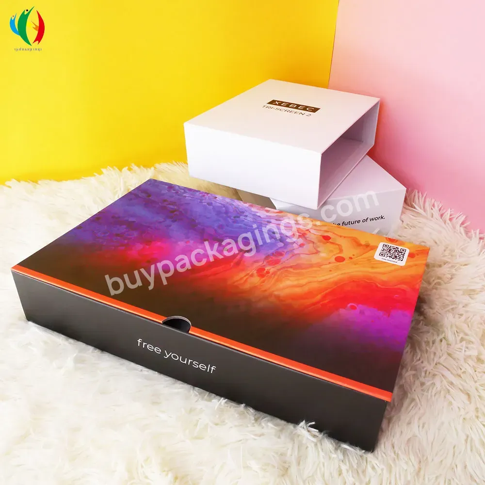 Custom Logo Colorful Rigid Cardboard Consumer Electronics Packaging Boxes Gift Box With Foam Insert
