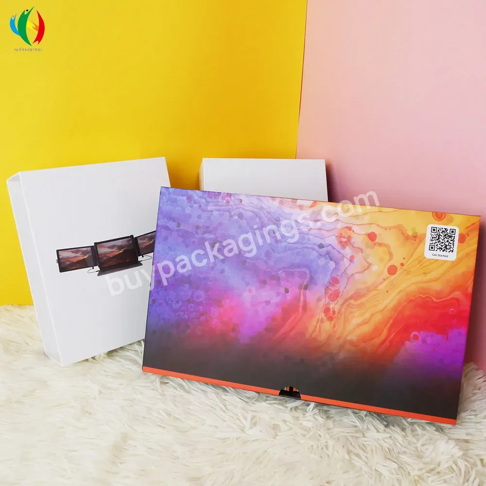 Custom Logo Colorful Rigid Cardboard Consumer Electronics Packaging Boxes Gift Box With Foam Insert