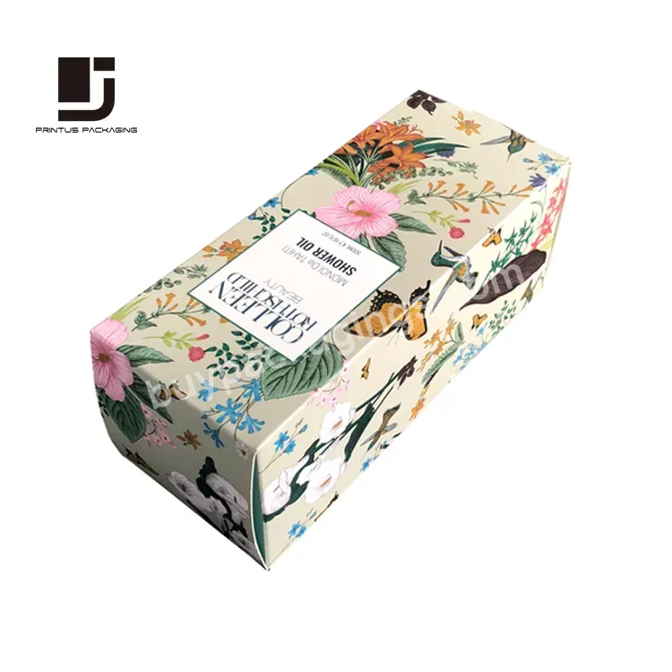 Custom Logo Cosmetic Gift Paper Box For Body Lotion