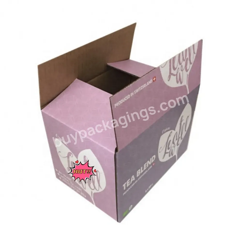 Custom Logo Cosmetics Cardboard Shipping Boxes Large Corrugated Packaging Mailer Box