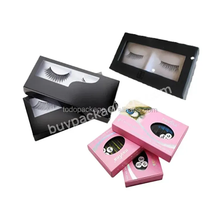 Custom Logo Design False Eyelash Box Cosmetic Paper Packaging Boxes Beauty Products Business Promotion Packing Small Business