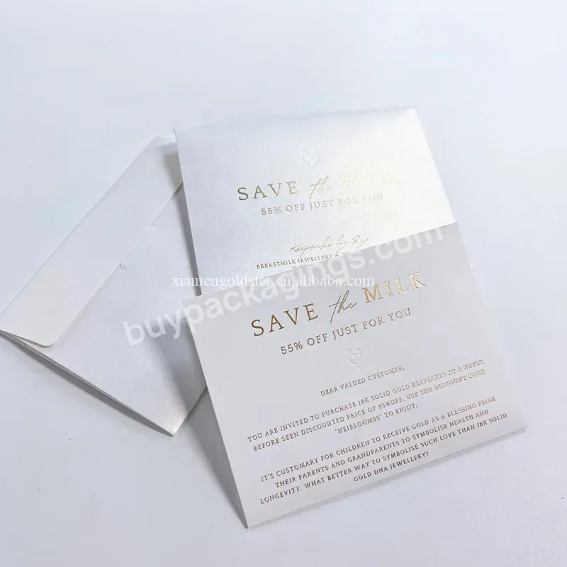 Custom Logo Design Wedding Packaging Paper Envelopes Invitation Envelopes