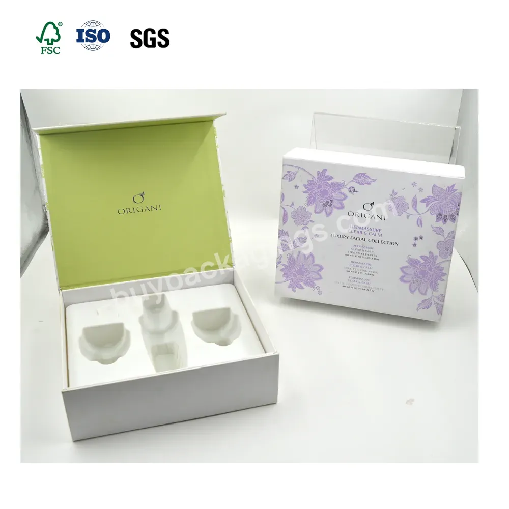 Custom Logo Eco Friendly Packaging Box For Skincare Cream White And Black Cardboard Cosmetic Packaging Box