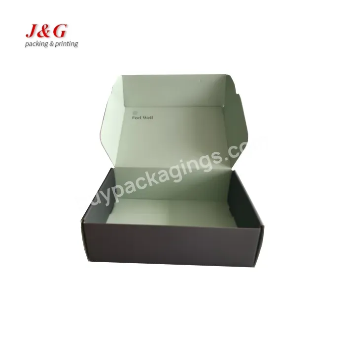 Custom Logo Foldable Flat 3-ply E-flute Corrugated Cardboard Kraft Paper Clothes Shoes Jewelry Packaging/ Shipping/storage Boxes