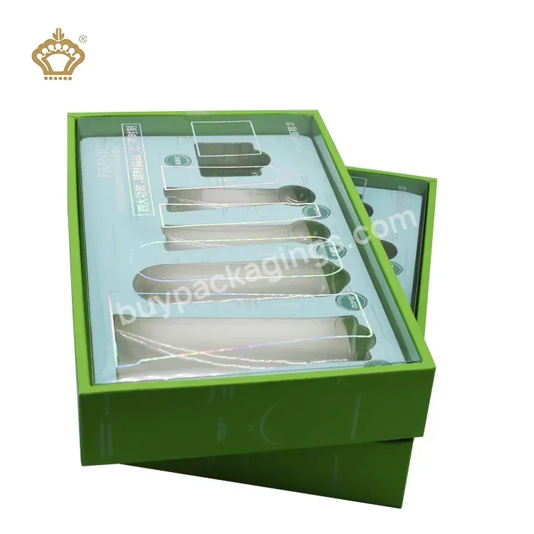 Custom Logo Hard Cardboard Product Display Box Face Eye Cream Packing Boxes Makeup Sets Cosmetics Box With Transparent Cover