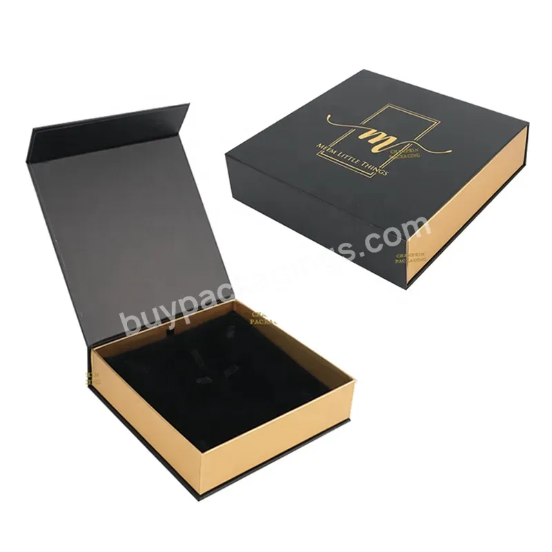 Custom Logo Jewelry Packaging Earring Necklace Bracelet Luxury Cardboard Magnetic Jewelry Box With Velvet Insert